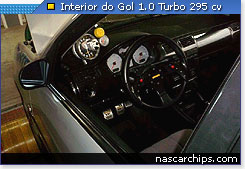 Interior do Gol 1.0 Turbo 295 cv